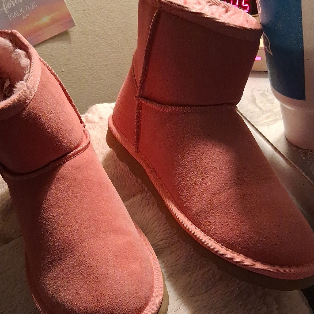 Cozy Pink Boots Size 11
